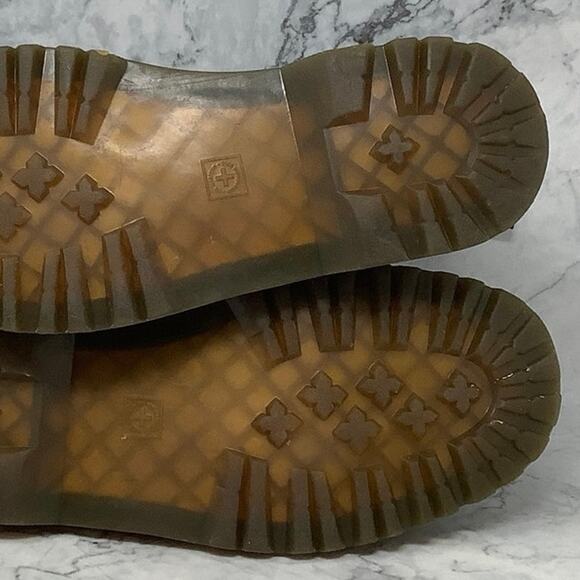 Dr. Martens Mens 13M Black Awley 8 Eye Leather Combat Boots Lace Up Lug Sole A14 - Picture 9 of 11